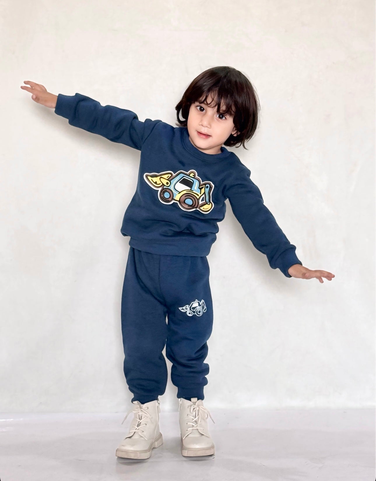 BOY/GIRL TEAL BLUE-FLEECE TRACKSUIT