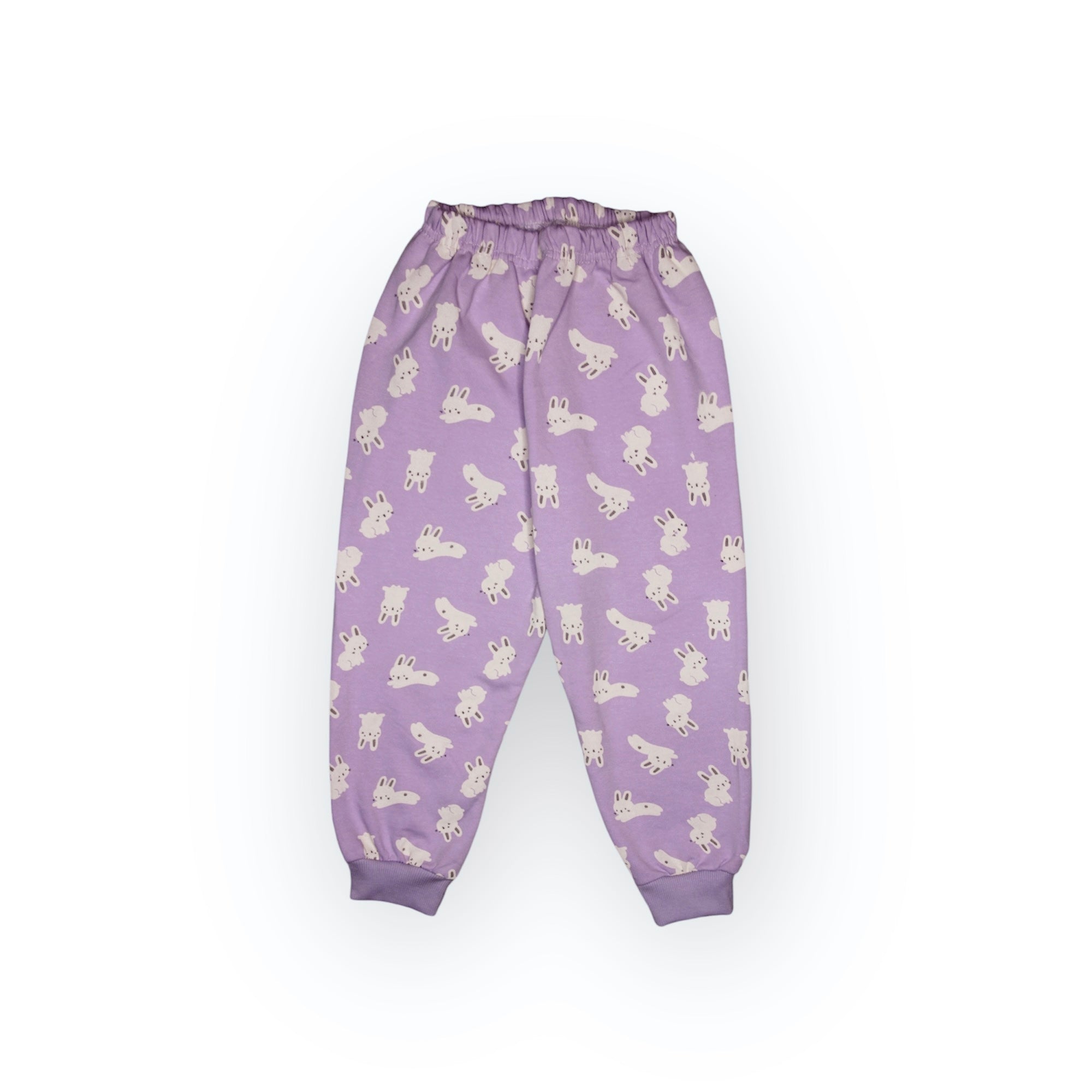 GIRL FLEECE TRACKSUIT LAVENDER-RABBIT