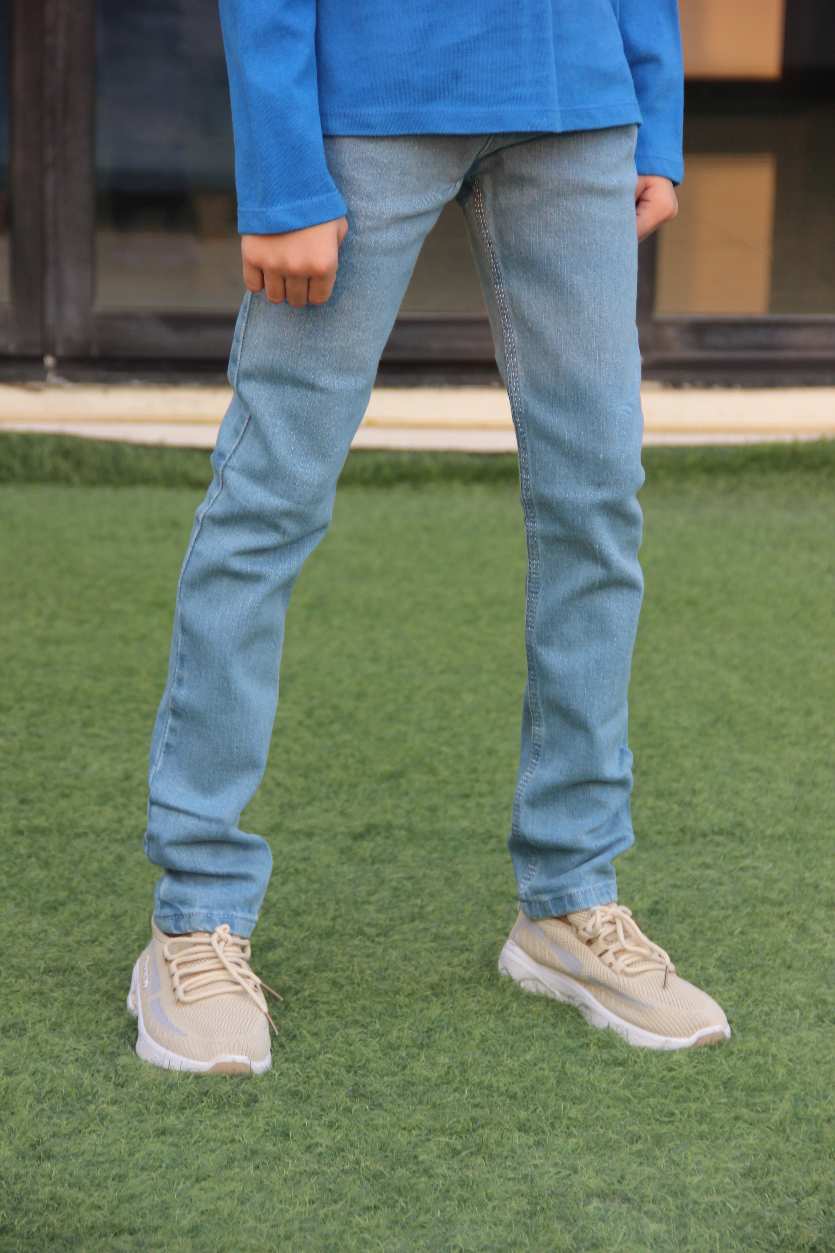 Blue denim pant unisex
