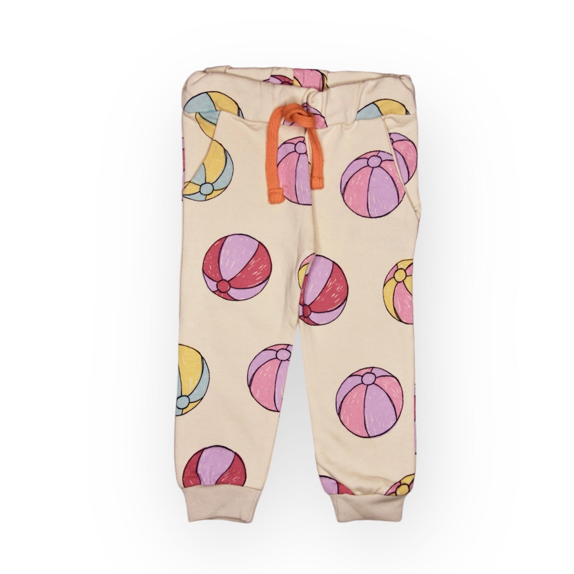 GIRL BALL PRINTED TERRY TROUSER