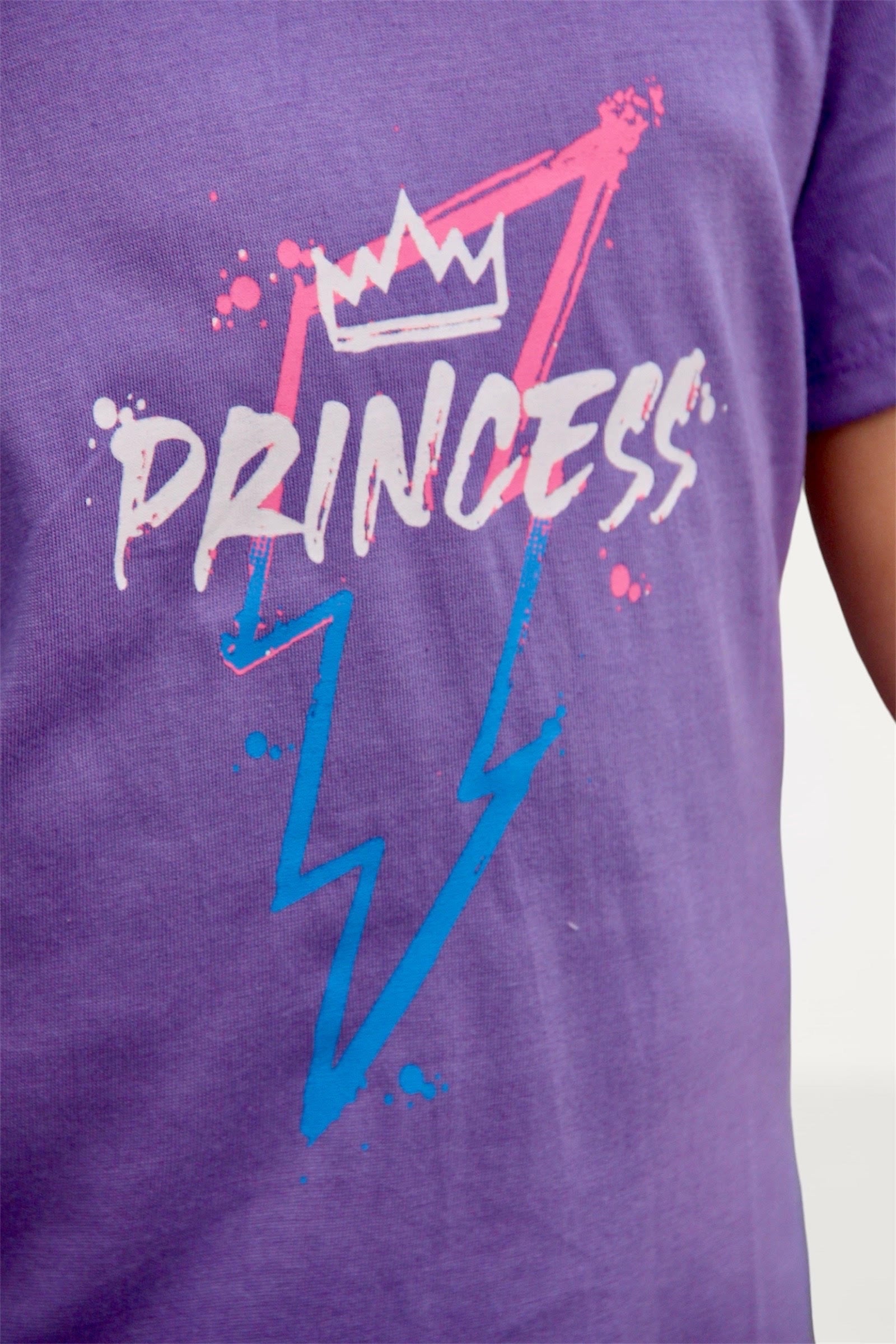 Princess purple Lycra jersey T-shirt girls