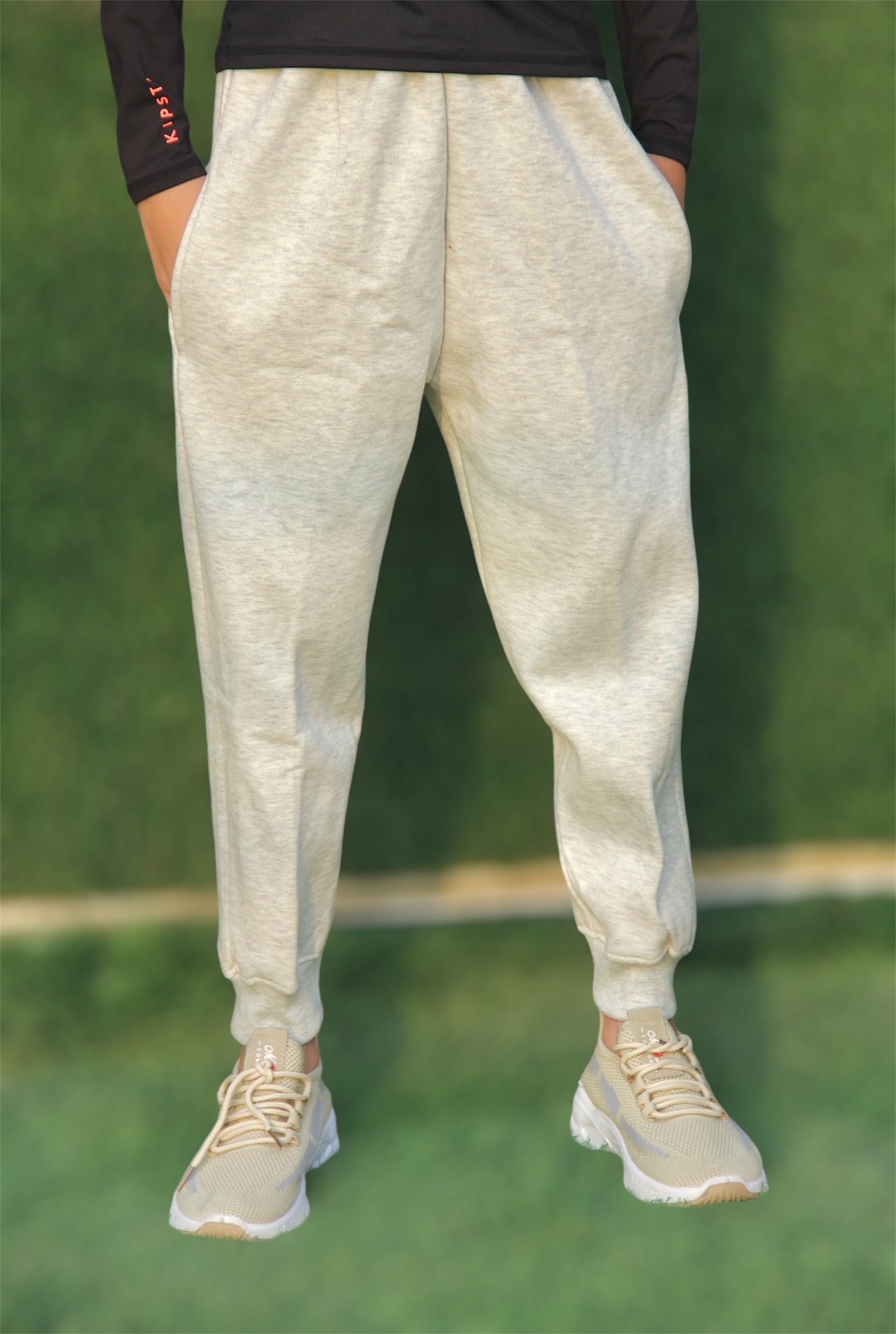 BOY/GIRL LIGHT GREY FLEECE TROUSER
