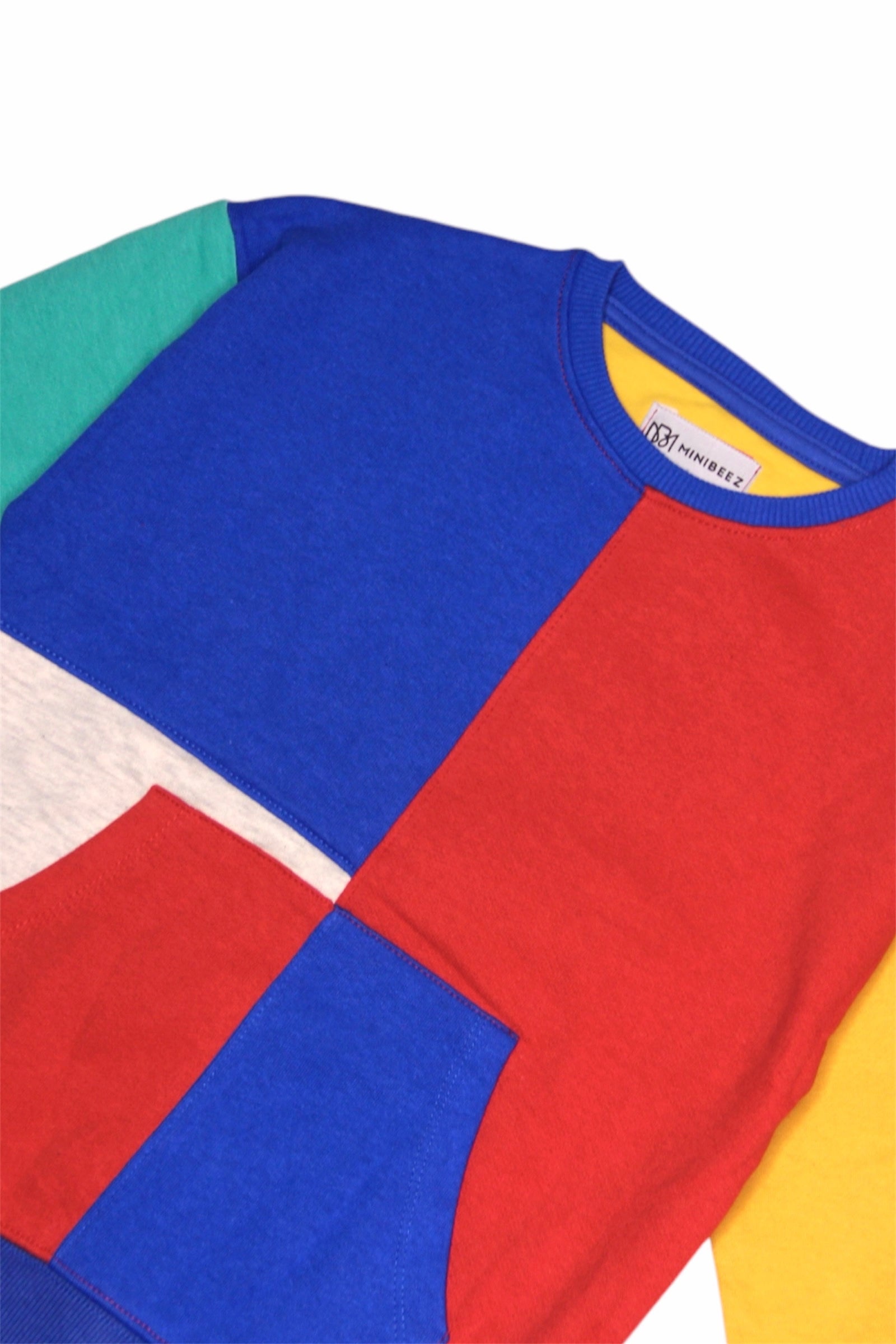 BOY COLOR BLOCK FLEECE SWEATSHIRT
