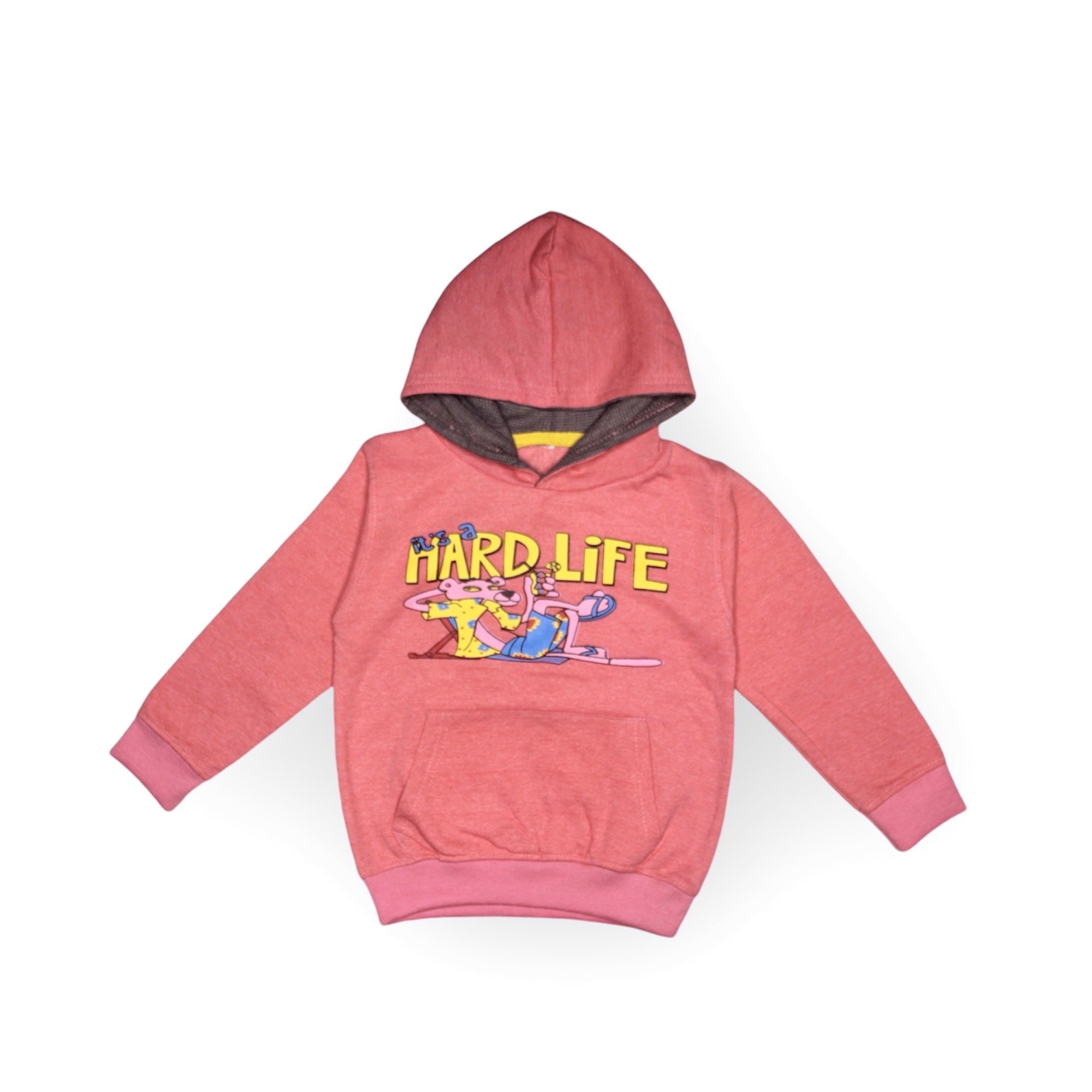 GIRL TERRY HOODIE PINK PANTHER