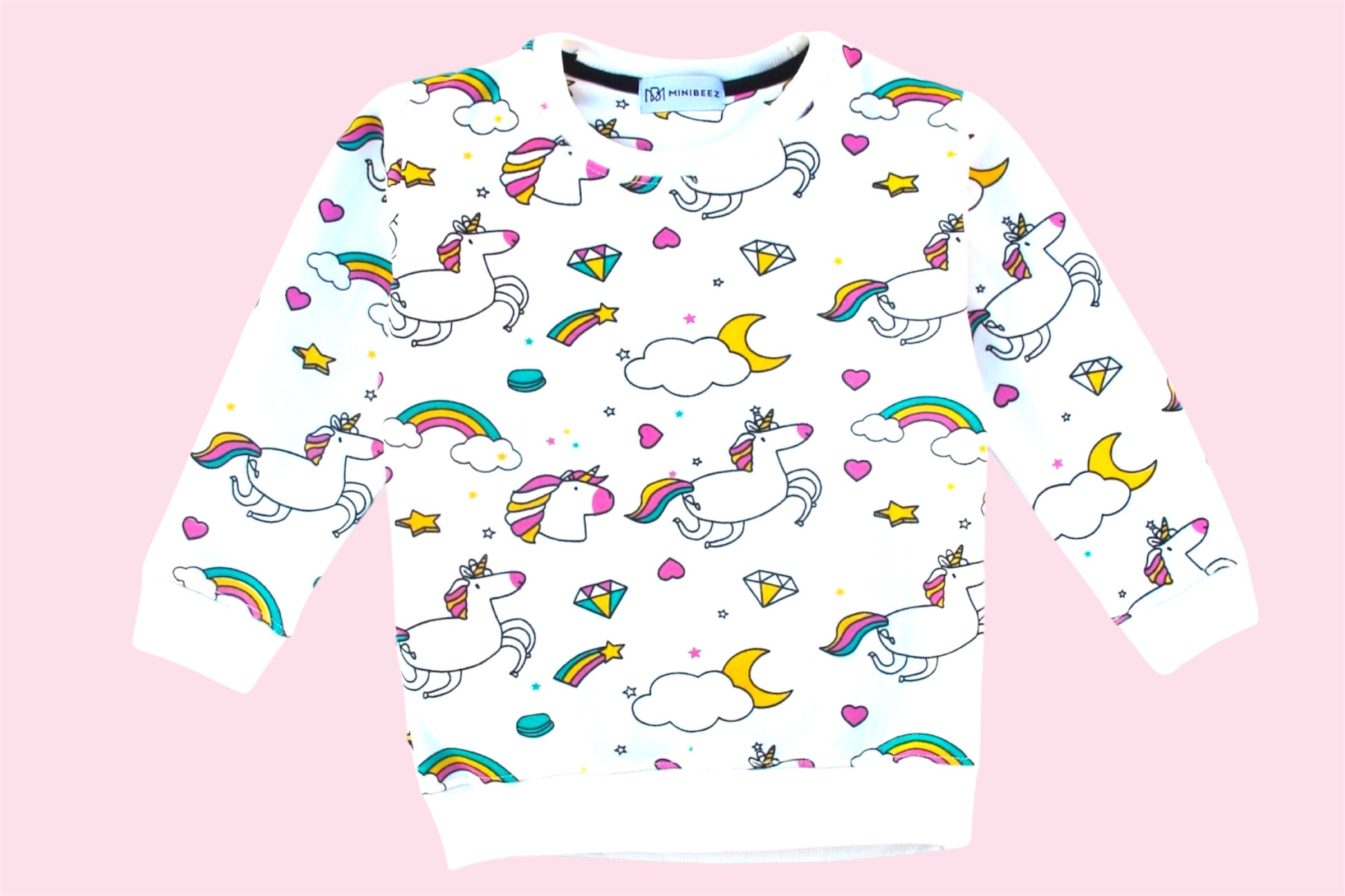 GIRL UNICORN PRINT FLEECE TRACKSUIT