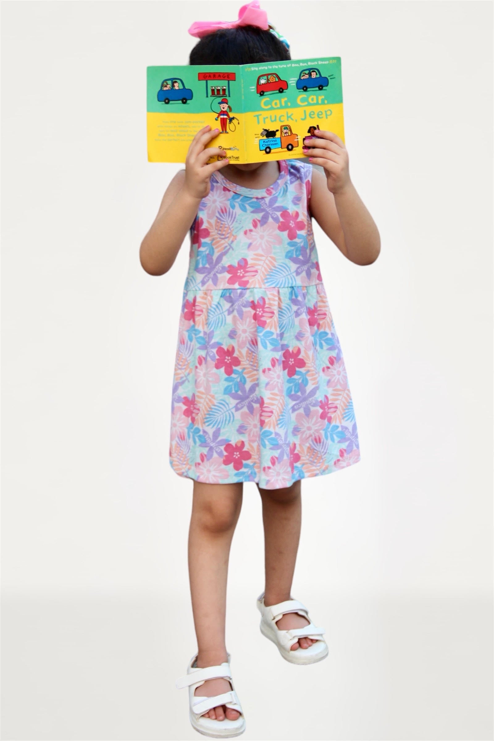 White floral printed frock
