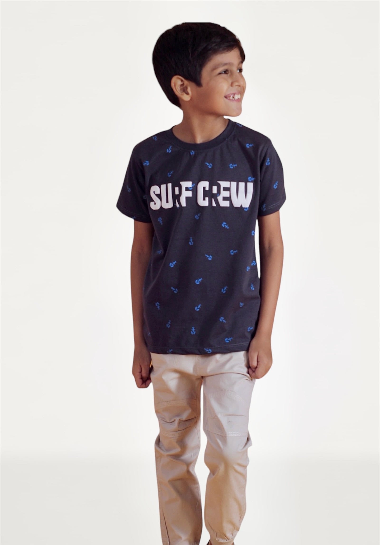 Surf crew navy blue T-shirt boy