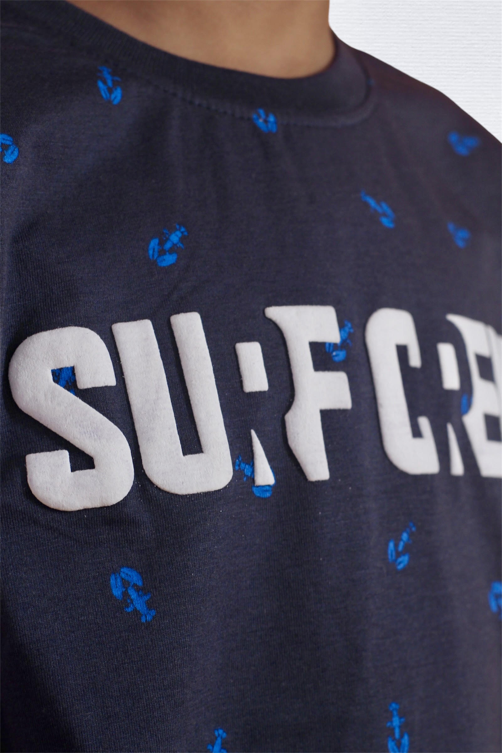 Surf crew navy blue T-shirt boy